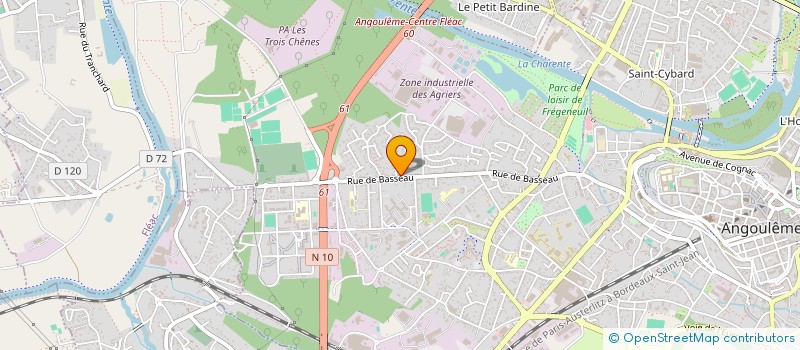 localisation de l'entreprise MADAME MARTINE BOUILLON à ANGOULEME