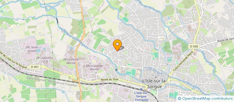 localisation de l'entreprise MADAME MARTINE BOUNIAS à L ISLE SUR LA SORGUE