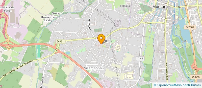 localisation de l'entreprise MADAME MARTINE BOURDOIS à VILLEMANDEUR
