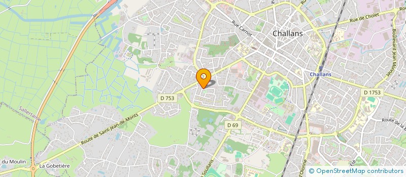 localisation de l'entreprise MADAME MARTINE BOURE à CHALLANS
