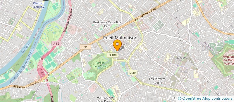 localisation de l'entreprise MADAME MARTINE BOURGEAT à RUEIL-MALMAISON