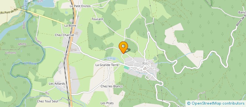 localisation de l'entreprise MADAME MARTINE BOURGIER à RIS