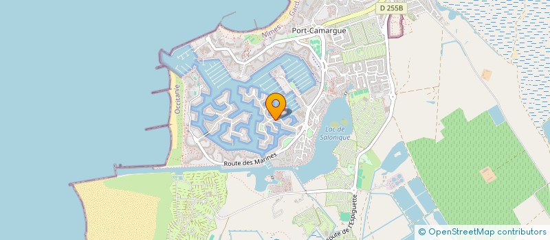 localisation de l'entreprise MADAME MARTINE BOURGINEAU  LE GRAU-DU-ROI