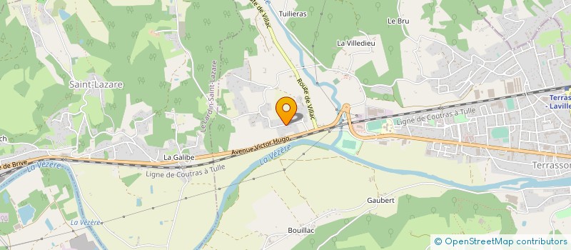 localisation de l'entreprise MADAME MARTINE BOURIT à TERRASSON LAVILLEDIEU