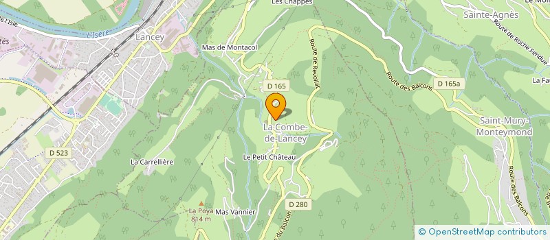 localisation de l'entreprise MADAME MARTINE BOUSSANT-ROUX  LA COMBE-DE-LANCEY