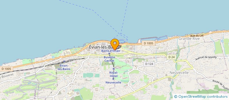 localisation de l'entreprise MADAME MARTINE BOUVET à EVIAN-LES-BAINS