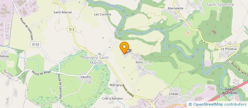 localisation de l'entreprise MADAME MARTINE BOUVIER  MARIGNY-SAINT-MARCEL