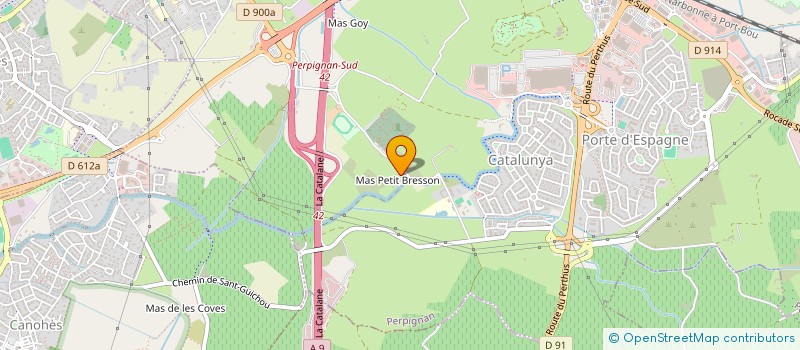 localisation de l'entreprise MADAME MARTINE BOVER  PERPIGNAN