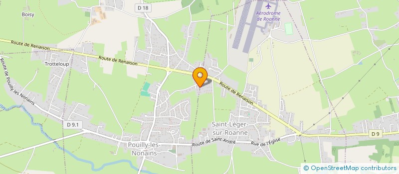 localisation de l'entreprise MADAME MARTINE BRAU  POUILLY-LES-NONAINS