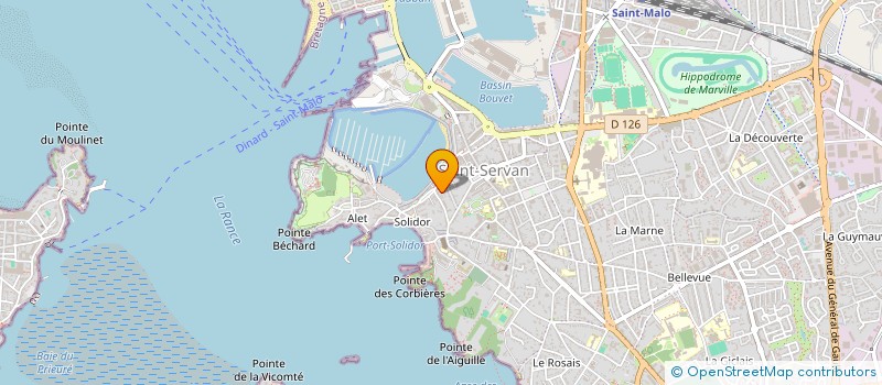 localisation de l'entreprise MADAME MARTINE BRAULT  SAINT-MALO