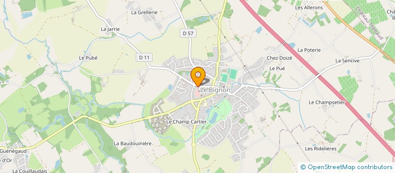 localisation de l'entreprise MADAME MARTINE BREDIN  LE BIGNON