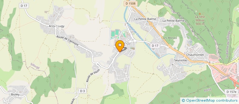 localisation de l'entreprise MADAME MARTINE BRICHET  SILLINGY