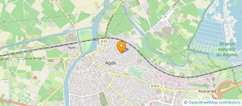 localisation de l'entreprise MADAME MARTINE BRINGUES  AGDE