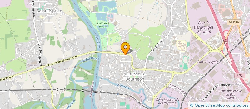 localisation de l'entreprise MADAME MARTINE BROC à SAINT-CYPRIEN