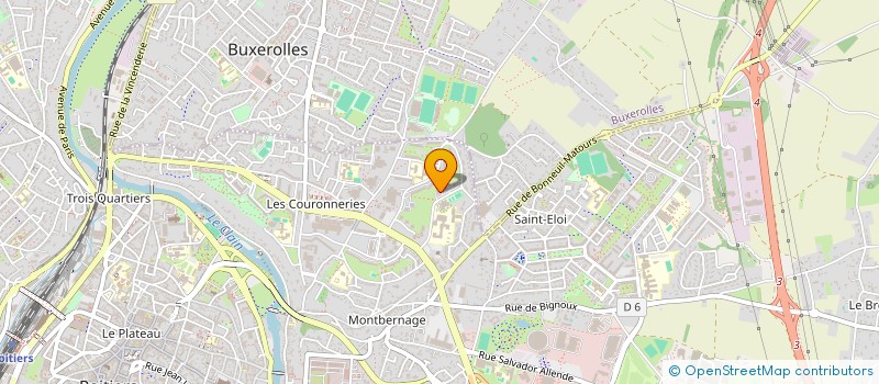 localisation de l'entreprise MADAME MARTINE BROIN  POITIERS