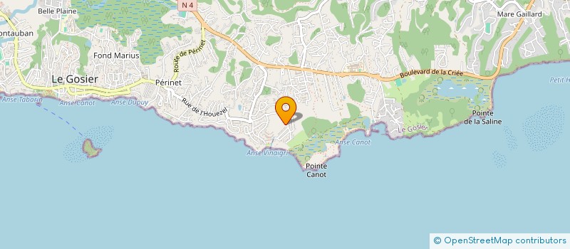 localisation de l'entreprise MADAME MARTINE BROSSARD  LE GOSIER