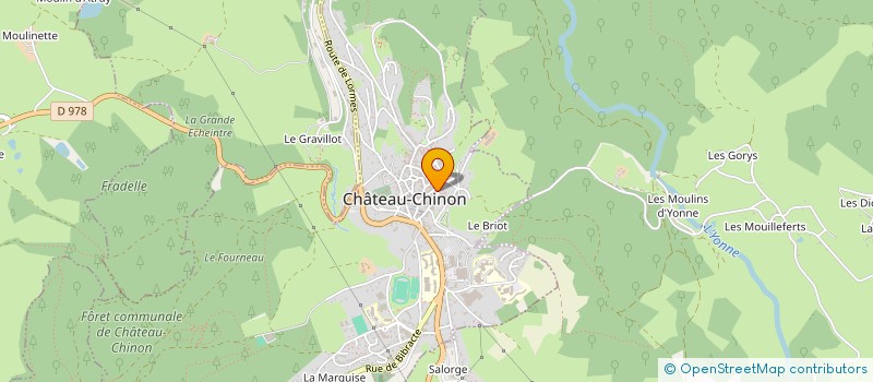 localisation de l'entreprise MADAME MARTINE BROSSIER à CHATEAU-CHINON (VILLE)