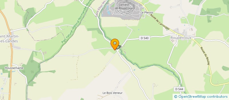 localisation de l'entreprise MADAME MARTINE BROUSSIN à SAINT-ELLIER-LES-BOIS
