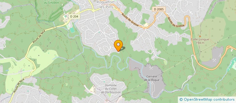 localisation de l'entreprise MADAME MARTINE BRUNEAUX  ROQUEFORT-LES-PINS