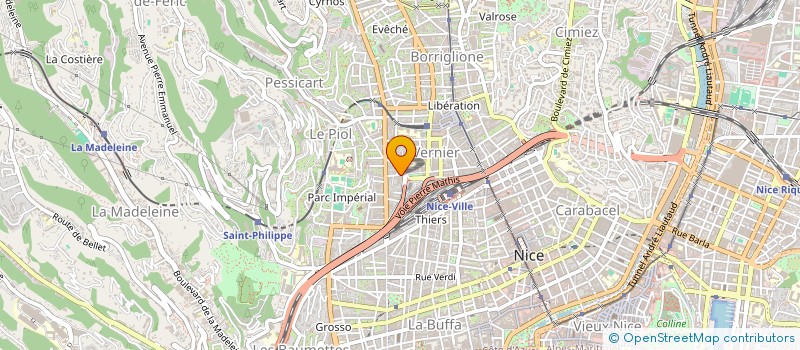 localisation de l'entreprise MADAME MARTINE BRUYERE à NICE