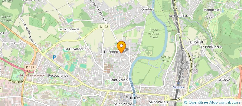 localisation de l'entreprise MADAME MARTINE BUFFET  SAINTES