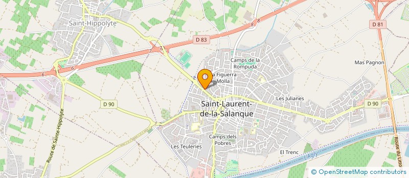 localisation de l'entreprise MADAME MARTINE BUTTIGIEG  SAINT-LAURENT-DE-LA-SALANQUE