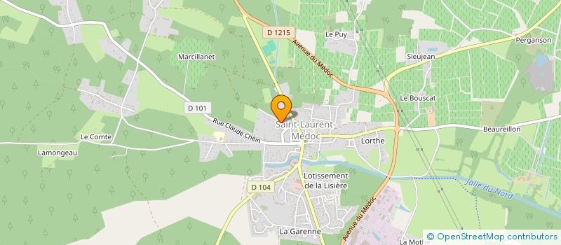 localisation de l'entreprise MADAME MARTINE CAGNEAUX  SAINT-LAURENT-MEDOC