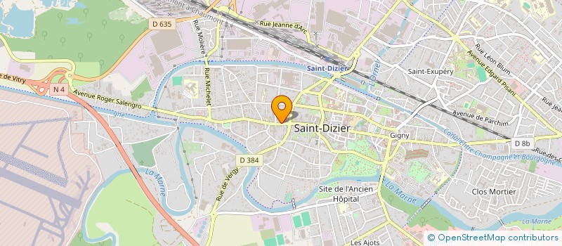 localisation de l'entreprise MADAME MARTINE CALIN à SAINT-DIZIER