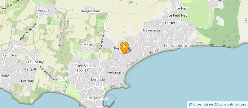 localisation de l'entreprise MADAME MARTINE CALVEZ  SARZEAU