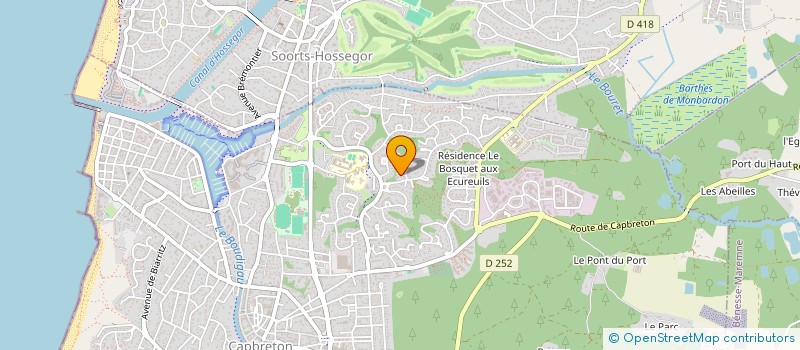 localisation de l'entreprise MADAME MARTINE CAPDEVIELLE  CAPBRETON