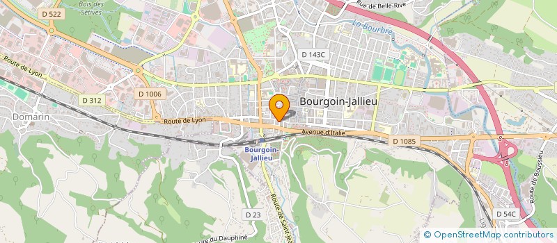 localisation de l'entreprise MADAME MARTINE CARLE  BOURGOIN-JALLIEU