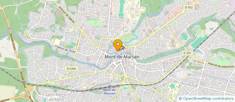 localisation de l'entreprise MADAME MARTINE CARRERE  MONT-DE-MARSAN