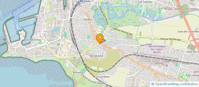 localisation de l'entreprise MADAME MARTINE CARRIERE  LA ROCHELLE