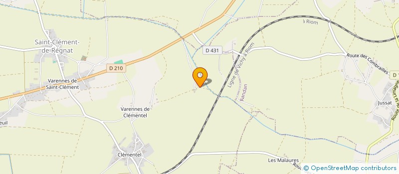 localisation de l'entreprise MADAME MARTINE CARTAILLIER  SAINT-CLEMENT-DE-REGNAT