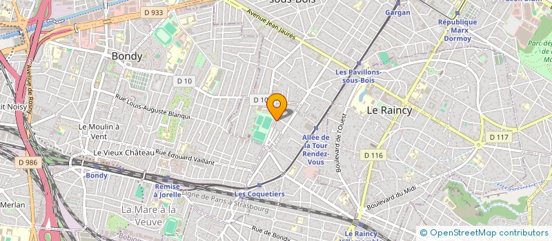 localisation de l'entreprise MADAME MARTINE CARUSO  VILLEMOMBLE