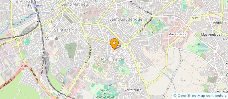 localisation de l'entreprise MADAME MARTINE CASSEDE  PERPIGNAN