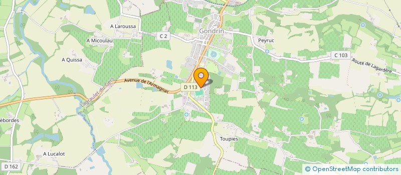 localisation de l'entreprise MADAME MARTINE CASTAGNOS  LAGRAULET-DU-GERS