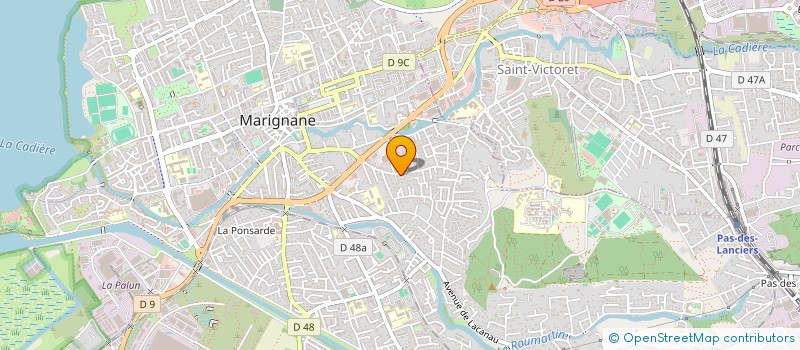localisation de l'entreprise MADAME MARTINE CASTALDI  MARIGNANE