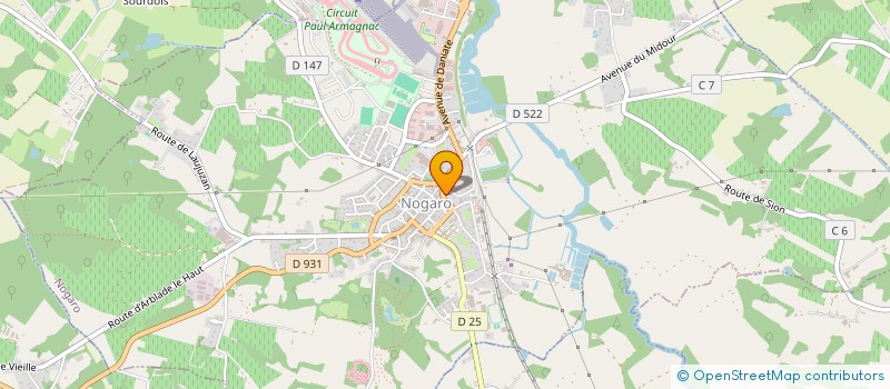 localisation de l'entreprise MADAME MARTINE CASTELIN  NOGARO