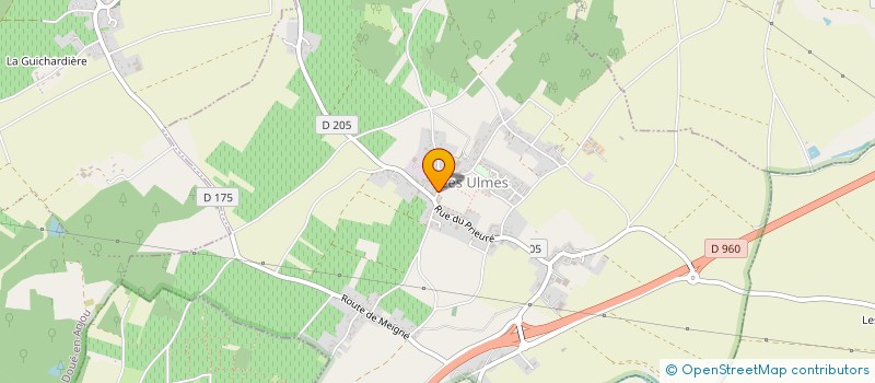 localisation de l'entreprise MADAME MARTINE CATROUILLET  LES ULMES