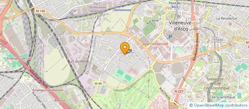 localisation de l'entreprise MADAME MARTINE CAUDRELIER  LEZENNES