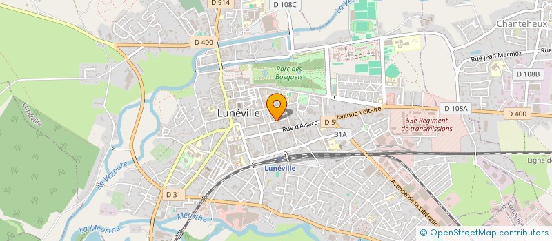 localisation de l'entreprise MADAME MARTINE CAUDRON  LUNEVILLE