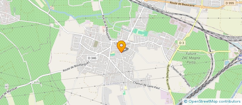 localisation de l'entreprise MADAME MARTINE CAULET  MANDUEL