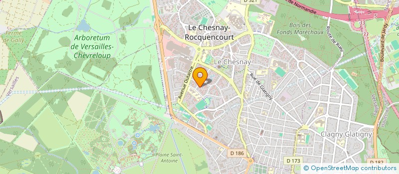 localisation de l'entreprise MADAME MARTINE CAYRASSO  LE CHESNAY-ROCQUENCOURT