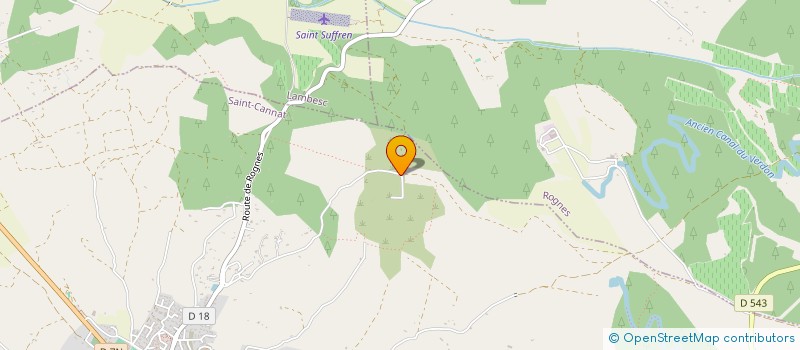 localisation de l'entreprise MADAME MARTINE CAZENAVE  SAINT-CANNAT