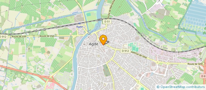 localisation de l'entreprise MADAME MARTINE CECCHI  AGDE