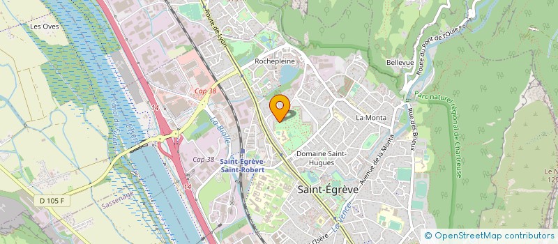 localisation de l'entreprise MADAME MARTINE CEZIAN  SAINT-EGREVE