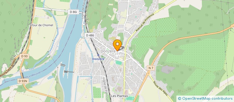 localisation de l'entreprise MADAME MARTINE CHAIGNON à DONZERE
