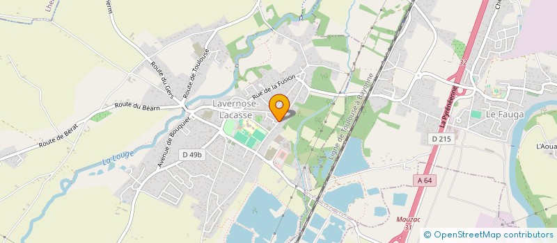 localisation de l'entreprise MADAME MARTINE CHAMBERLIN  LAVERNOSE-LACASSE