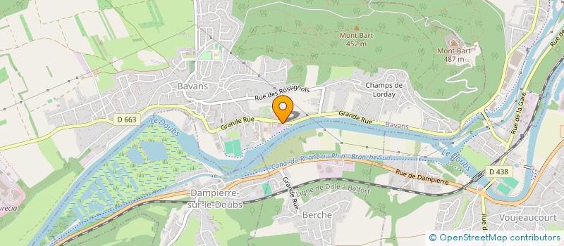 localisation de l'entreprise MADAME MARTINE CHAPE  SAINT-JULIEN-LES-MONTBELIARD